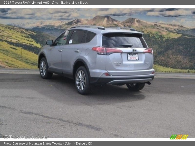 Silver Sky Metallic / Black 2017 Toyota RAV4 Limited AWD