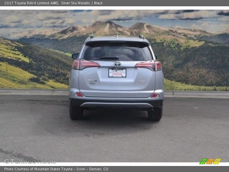 Silver Sky Metallic / Black 2017 Toyota RAV4 Limited AWD