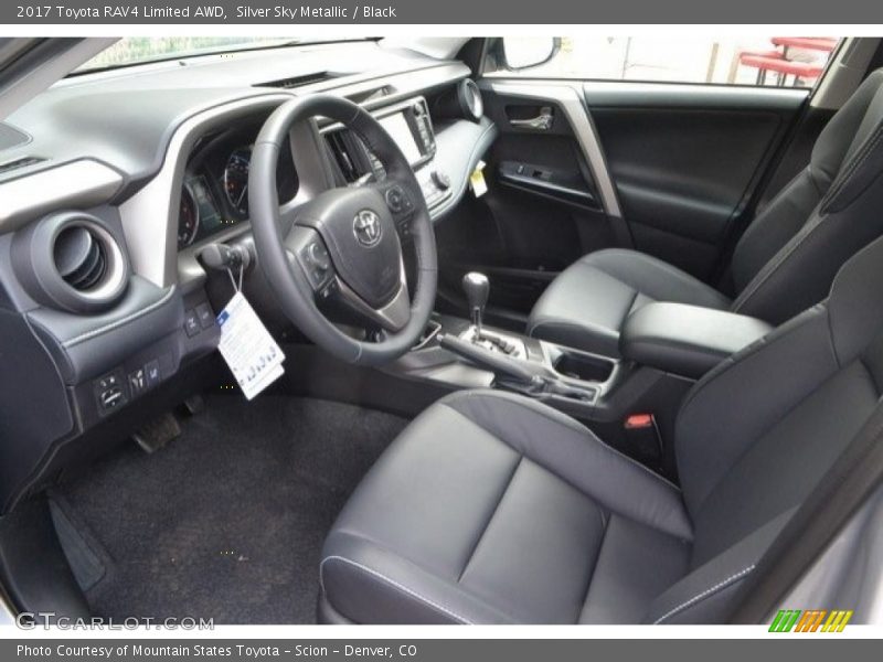 Silver Sky Metallic / Black 2017 Toyota RAV4 Limited AWD