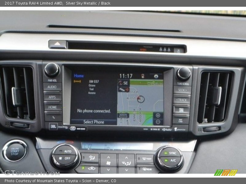 Silver Sky Metallic / Black 2017 Toyota RAV4 Limited AWD