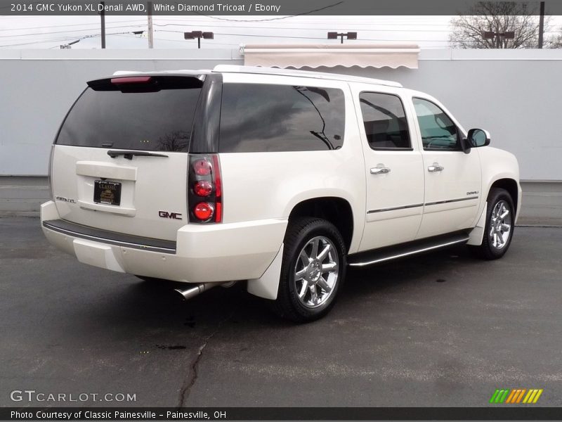 White Diamond Tricoat / Ebony 2014 GMC Yukon XL Denali AWD