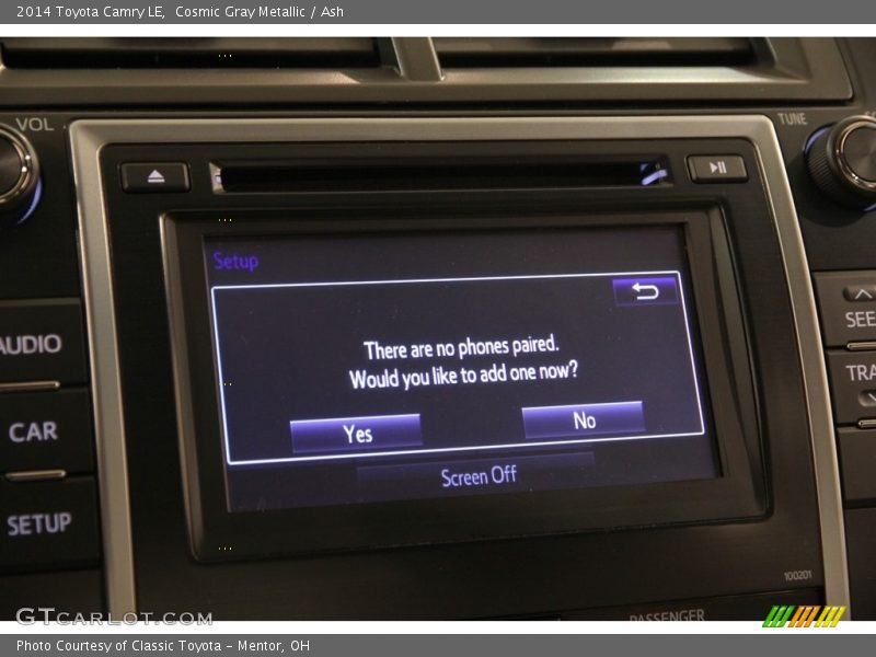 Cosmic Gray Metallic / Ash 2014 Toyota Camry LE