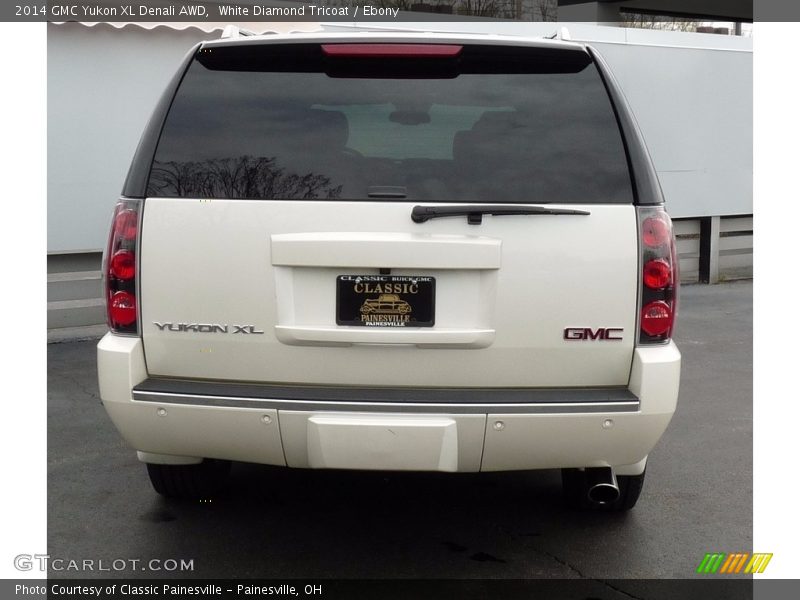 White Diamond Tricoat / Ebony 2014 GMC Yukon XL Denali AWD
