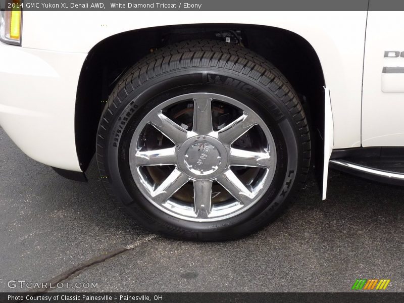 White Diamond Tricoat / Ebony 2014 GMC Yukon XL Denali AWD