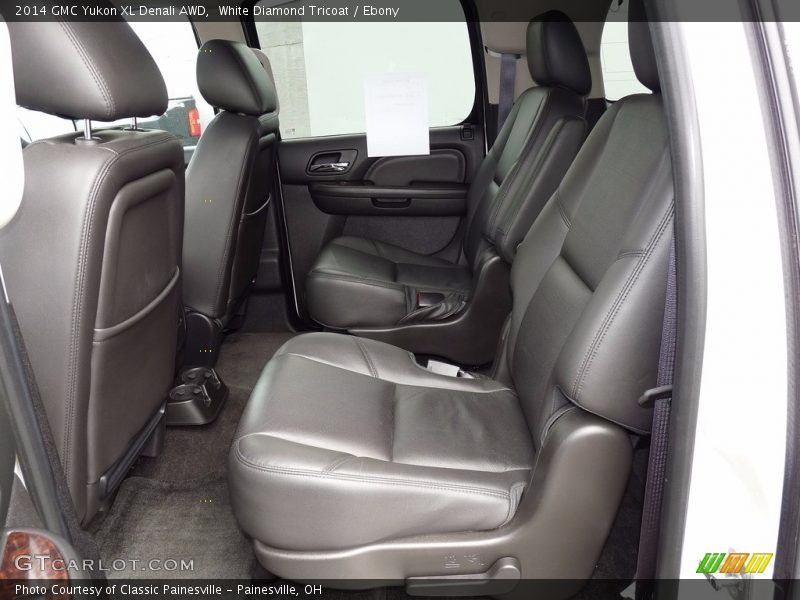 White Diamond Tricoat / Ebony 2014 GMC Yukon XL Denali AWD