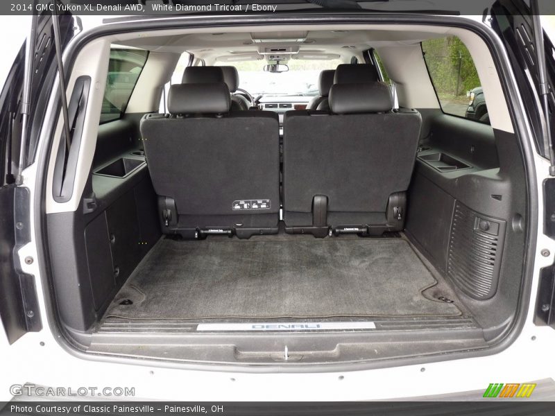 White Diamond Tricoat / Ebony 2014 GMC Yukon XL Denali AWD
