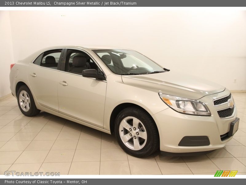 Champagne Silver Metallic / Jet Black/Titanium 2013 Chevrolet Malibu LS