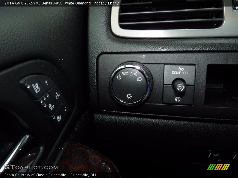 White Diamond Tricoat / Ebony 2014 GMC Yukon XL Denali AWD