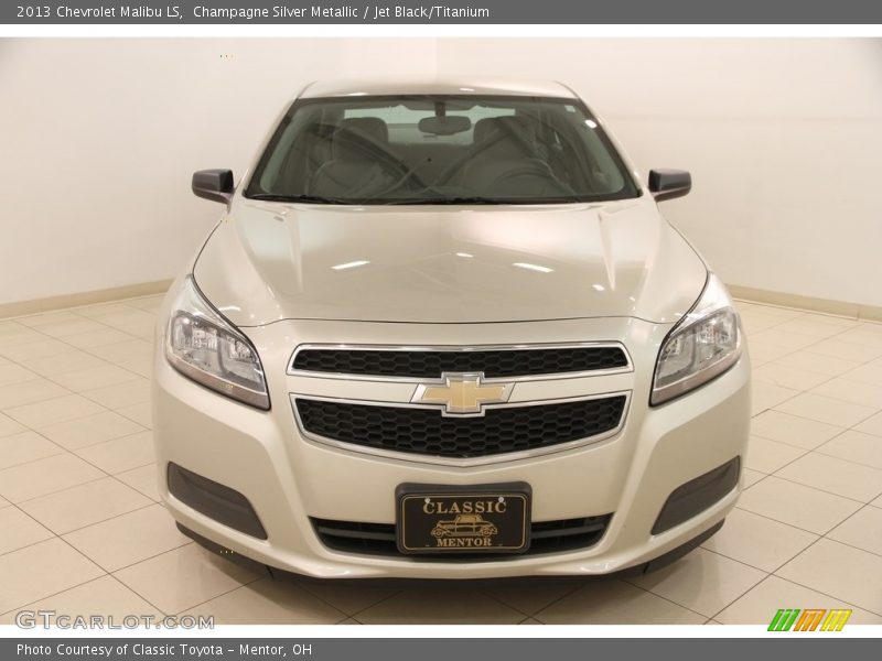 Champagne Silver Metallic / Jet Black/Titanium 2013 Chevrolet Malibu LS