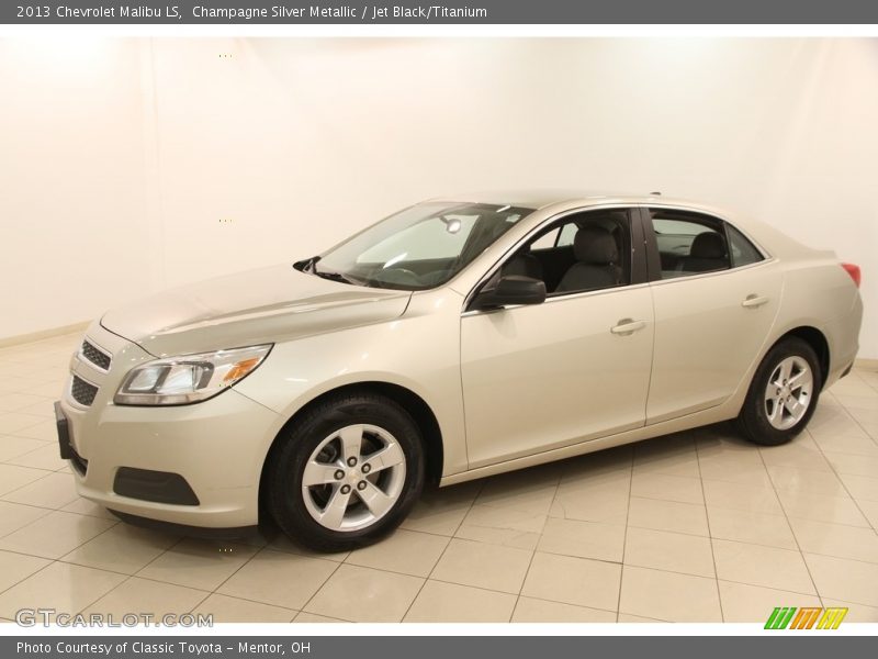 Champagne Silver Metallic / Jet Black/Titanium 2013 Chevrolet Malibu LS