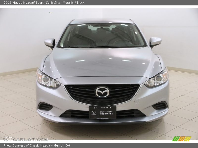 Sonic Silver Metallic / Black 2016 Mazda Mazda6 Sport