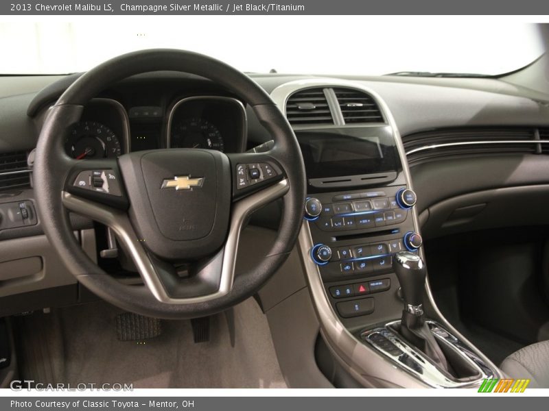 Champagne Silver Metallic / Jet Black/Titanium 2013 Chevrolet Malibu LS