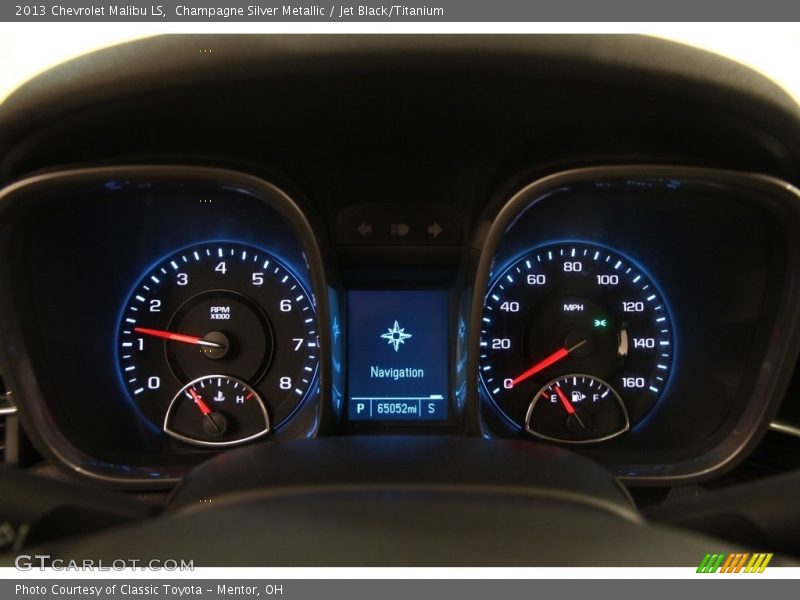 Champagne Silver Metallic / Jet Black/Titanium 2013 Chevrolet Malibu LS