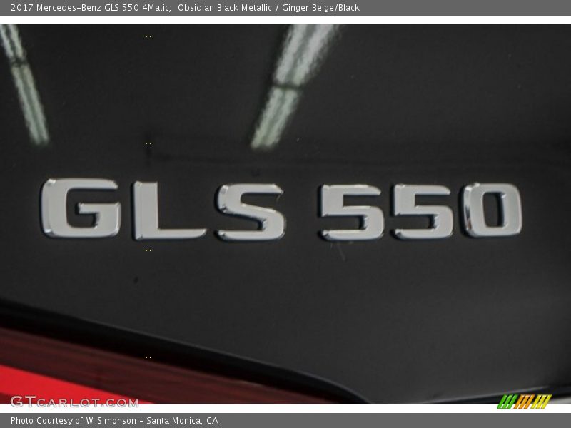 Obsidian Black Metallic / Ginger Beige/Black 2017 Mercedes-Benz GLS 550 4Matic