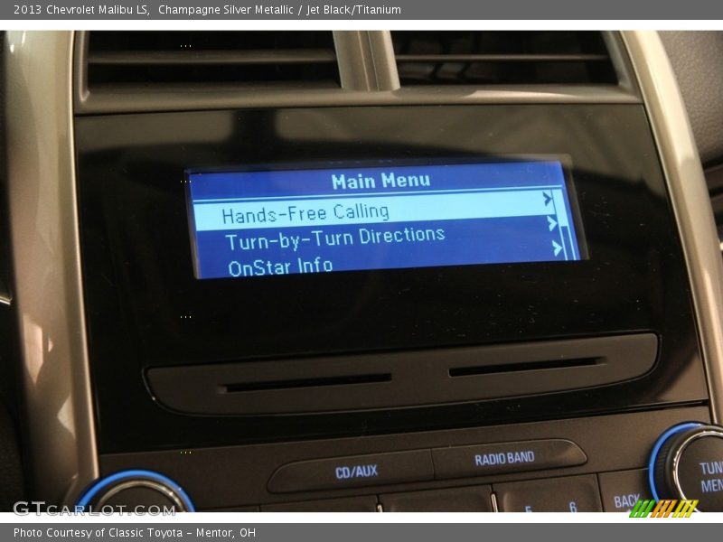 Champagne Silver Metallic / Jet Black/Titanium 2013 Chevrolet Malibu LS