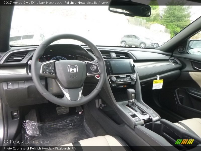 Dashboard of 2017 Civic EX-L Navi Hatchback
