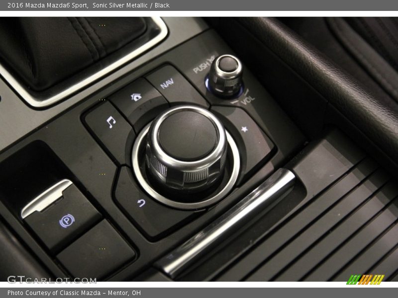 Sonic Silver Metallic / Black 2016 Mazda Mazda6 Sport