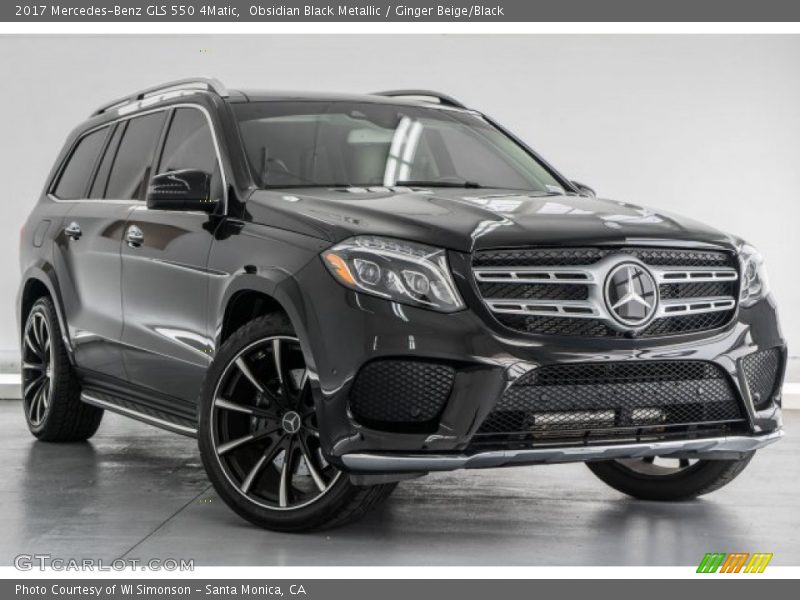 Obsidian Black Metallic / Ginger Beige/Black 2017 Mercedes-Benz GLS 550 4Matic