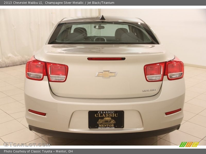 Champagne Silver Metallic / Jet Black/Titanium 2013 Chevrolet Malibu LS