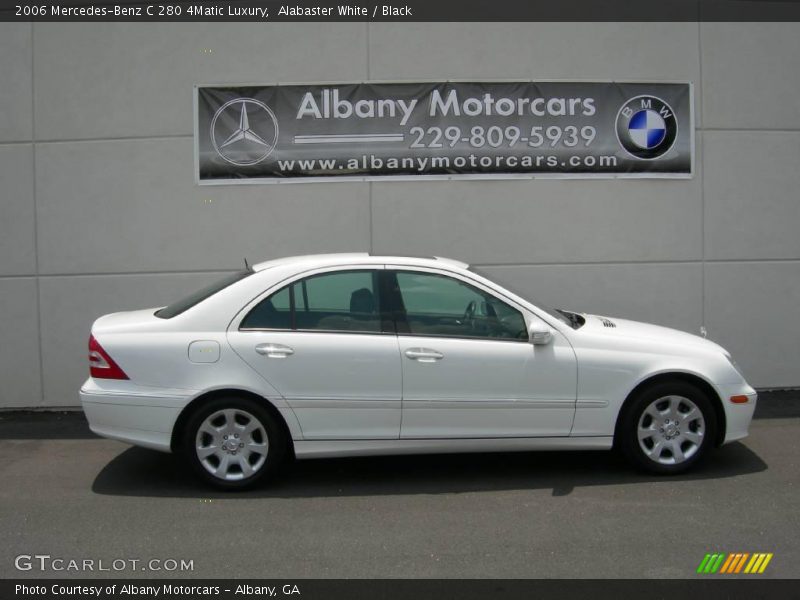 Alabaster White / Black 2006 Mercedes-Benz C 280 4Matic Luxury
