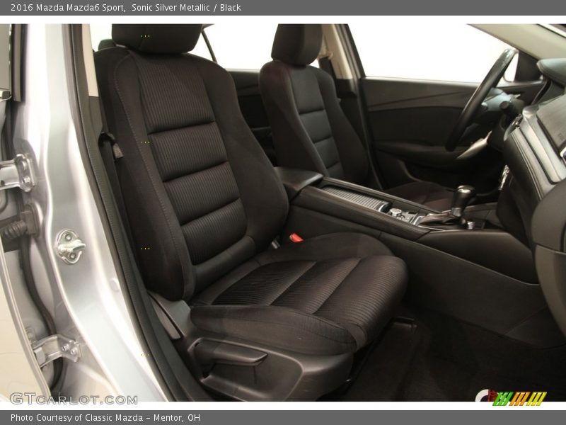 Sonic Silver Metallic / Black 2016 Mazda Mazda6 Sport