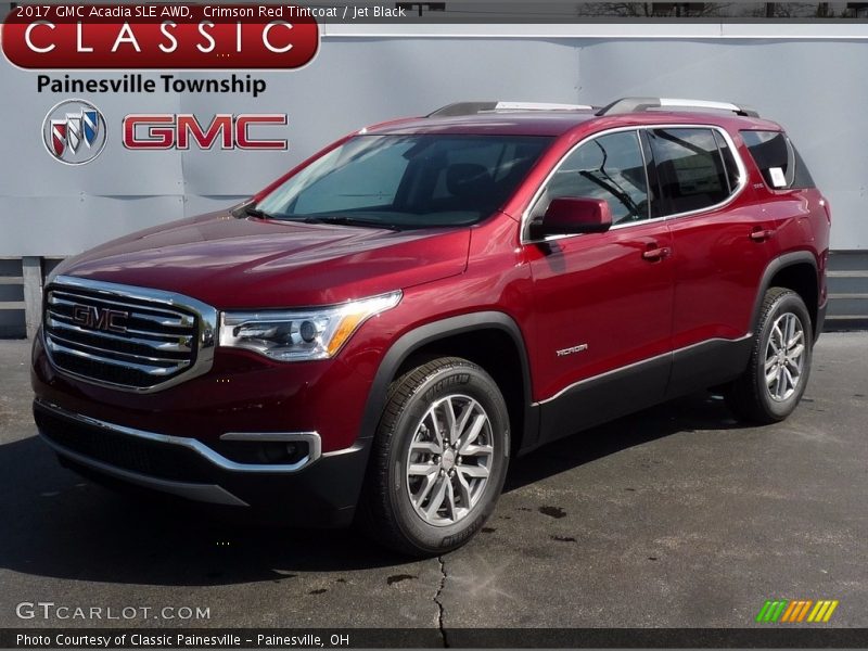 Crimson Red Tintcoat / Jet Black 2017 GMC Acadia SLE AWD