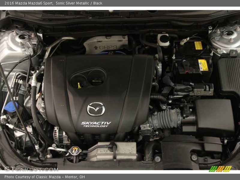 Sonic Silver Metallic / Black 2016 Mazda Mazda6 Sport