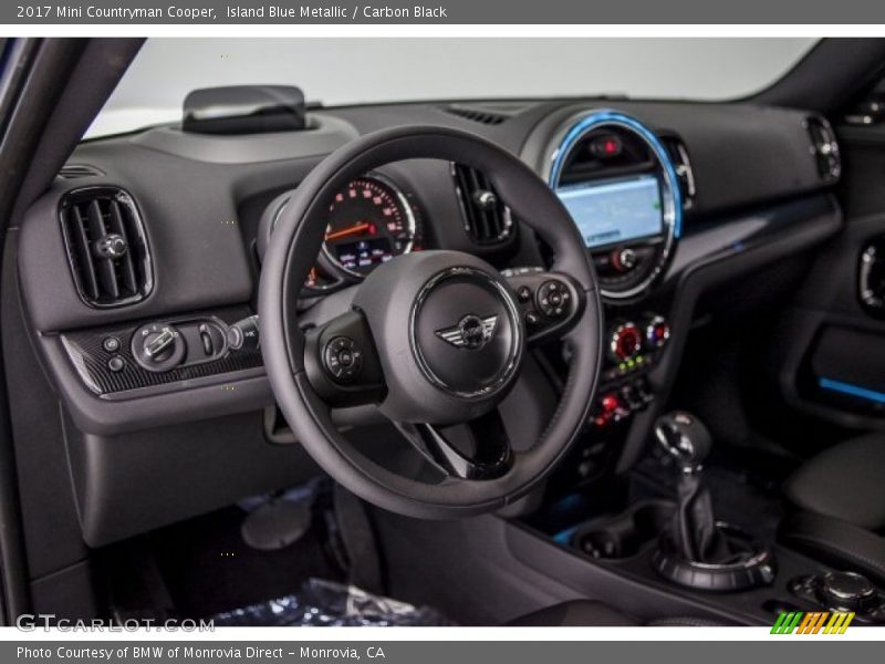 Island Blue Metallic / Carbon Black 2017 Mini Countryman Cooper
