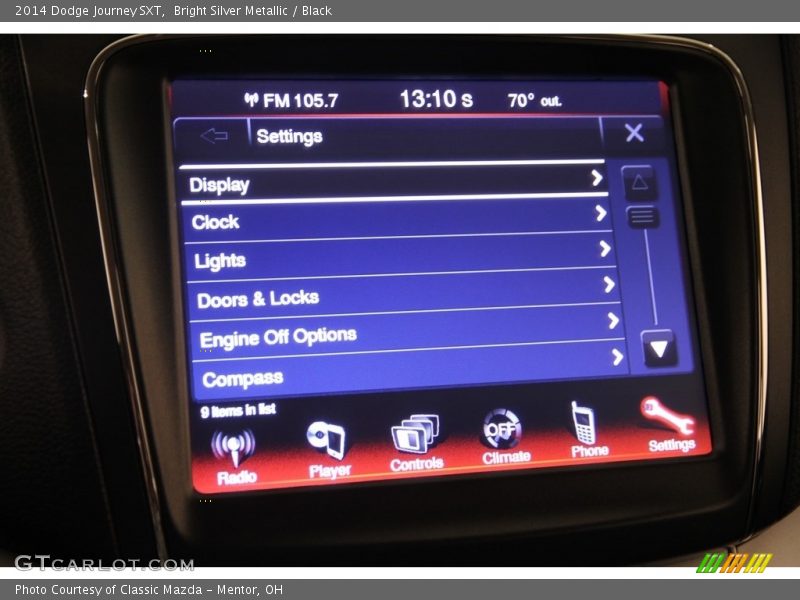 Bright Silver Metallic / Black 2014 Dodge Journey SXT
