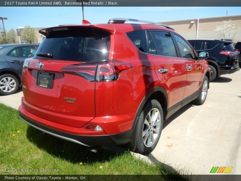 Barcelona Red Metallic / Black 2017 Toyota RAV4 Limited AWD