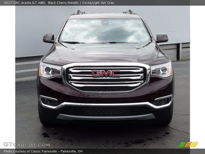 Black Cherry Metallic / Cocoa/Light Ash Gray 2017 GMC Acadia SLT AWD