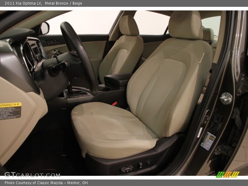 Metal Bronze / Beige 2011 Kia Optima LX