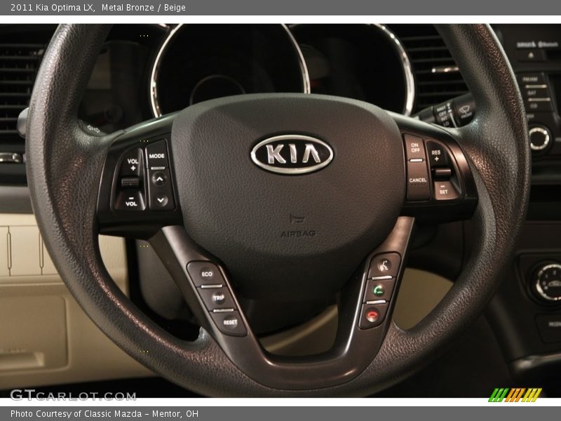 Metal Bronze / Beige 2011 Kia Optima LX