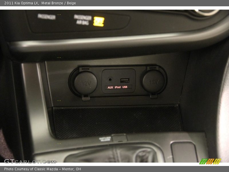 Metal Bronze / Beige 2011 Kia Optima LX