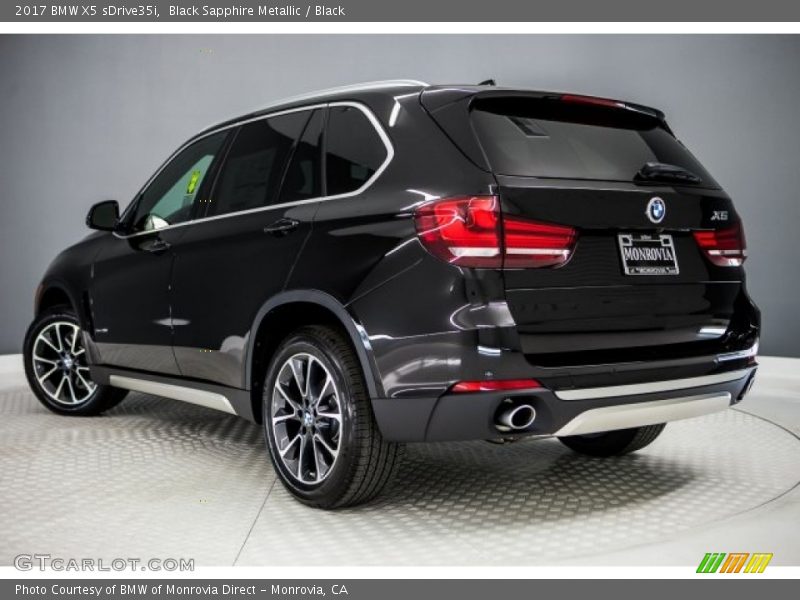 Black Sapphire Metallic / Black 2017 BMW X5 sDrive35i