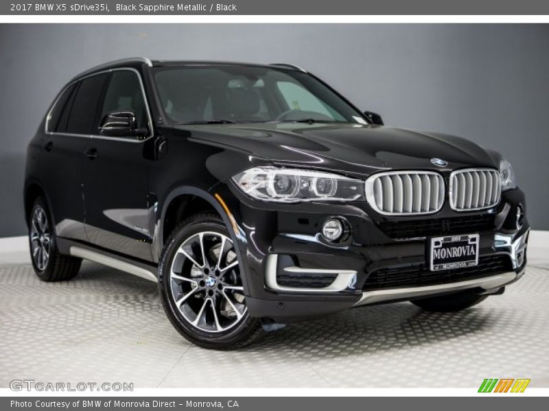 Black Sapphire Metallic / Black 2017 BMW X5 sDrive35i