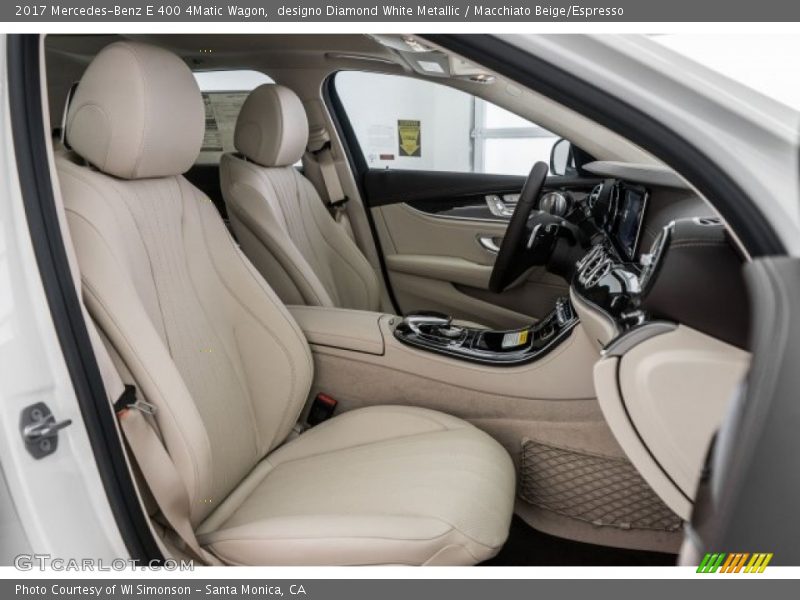 designo Diamond White Metallic / Macchiato Beige/Espresso 2017 Mercedes-Benz E 400 4Matic Wagon