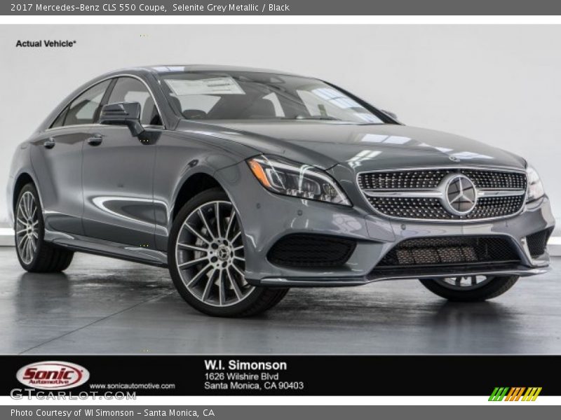Selenite Grey Metallic / Black 2017 Mercedes-Benz CLS 550 Coupe