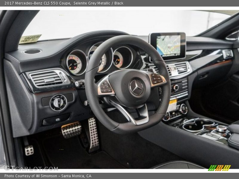Selenite Grey Metallic / Black 2017 Mercedes-Benz CLS 550 Coupe