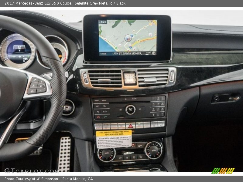 Selenite Grey Metallic / Black 2017 Mercedes-Benz CLS 550 Coupe