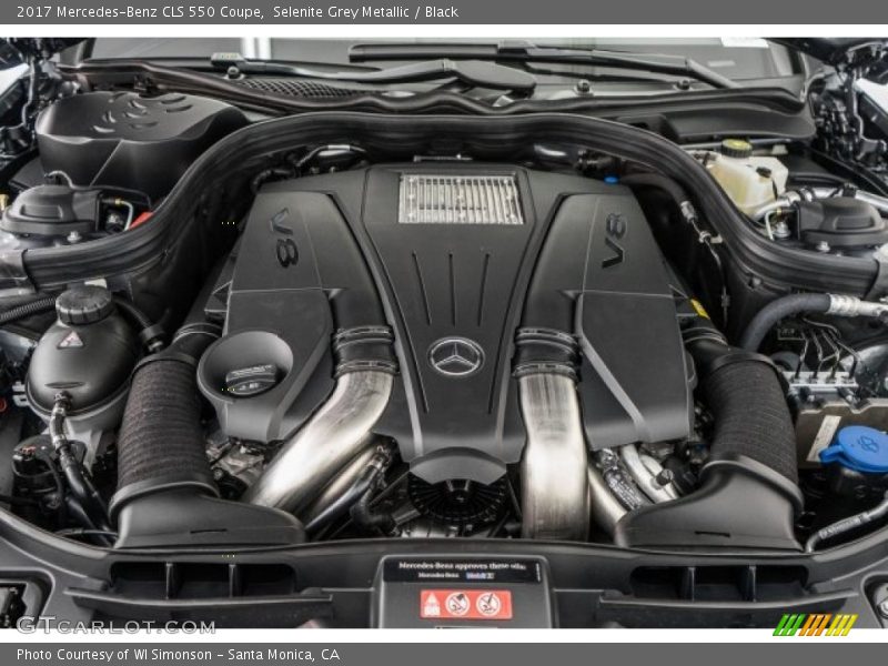 Selenite Grey Metallic / Black 2017 Mercedes-Benz CLS 550 Coupe