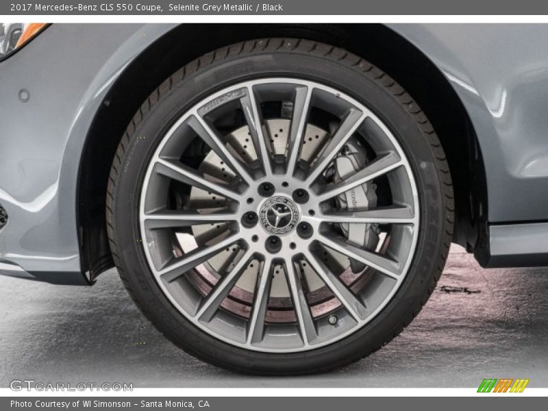 Selenite Grey Metallic / Black 2017 Mercedes-Benz CLS 550 Coupe