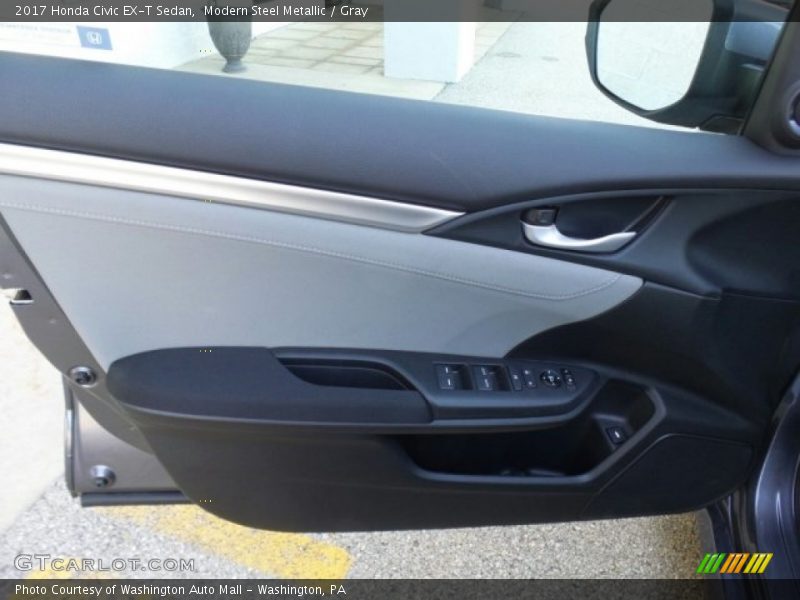 Modern Steel Metallic / Gray 2017 Honda Civic EX-T Sedan