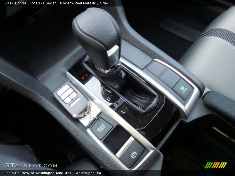 Modern Steel Metallic / Gray 2017 Honda Civic EX-T Sedan
