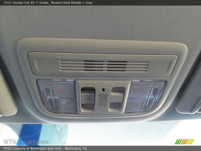 Modern Steel Metallic / Gray 2017 Honda Civic EX-T Sedan