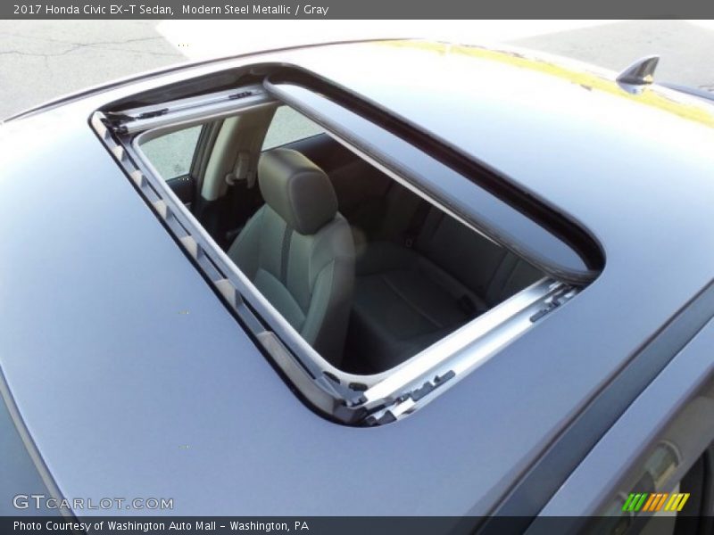 Modern Steel Metallic / Gray 2017 Honda Civic EX-T Sedan