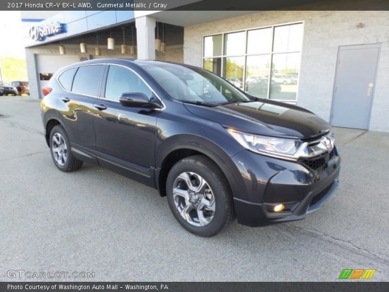 Gunmetal Metallic / Gray 2017 Honda CR-V EX-L AWD