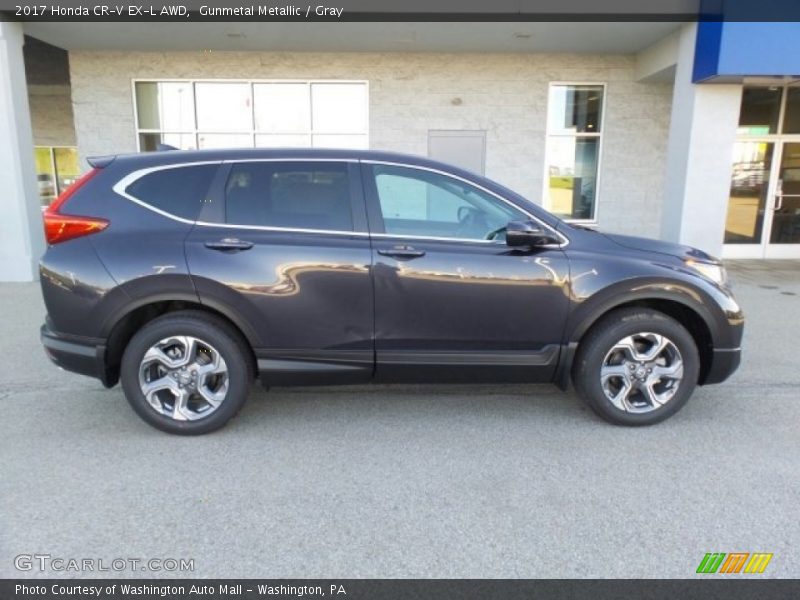 Gunmetal Metallic / Gray 2017 Honda CR-V EX-L AWD