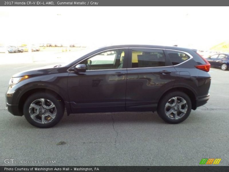 Gunmetal Metallic / Gray 2017 Honda CR-V EX-L AWD