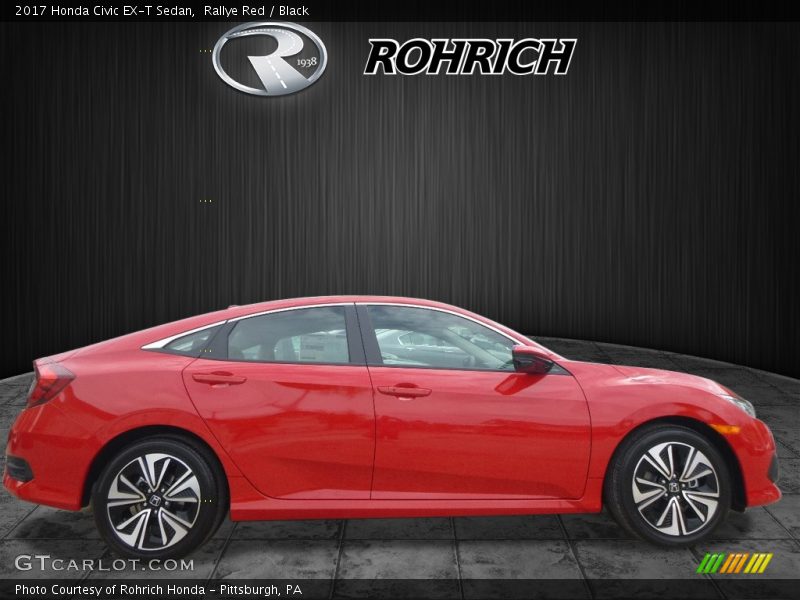 Rallye Red / Black 2017 Honda Civic EX-T Sedan